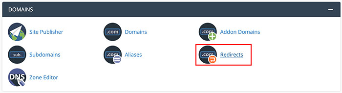 cPanel Domain Redirects