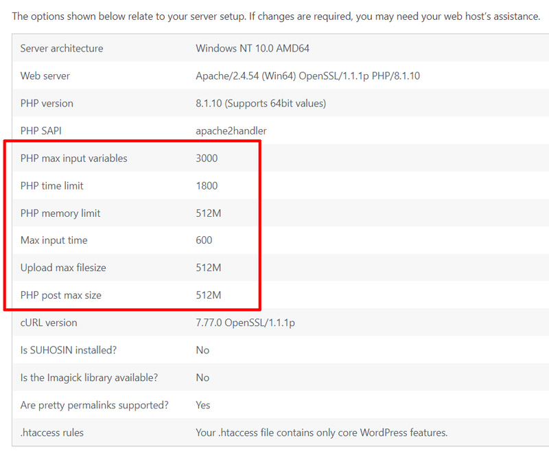 WordPress increase the maximum upload size and PHP memory limits