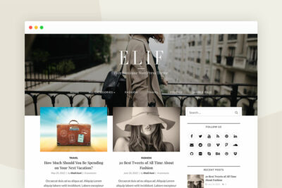 Elif lite WordPress theme