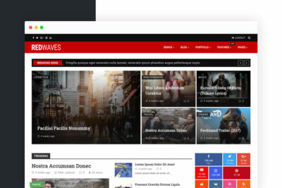 RedWaves WordPress theme